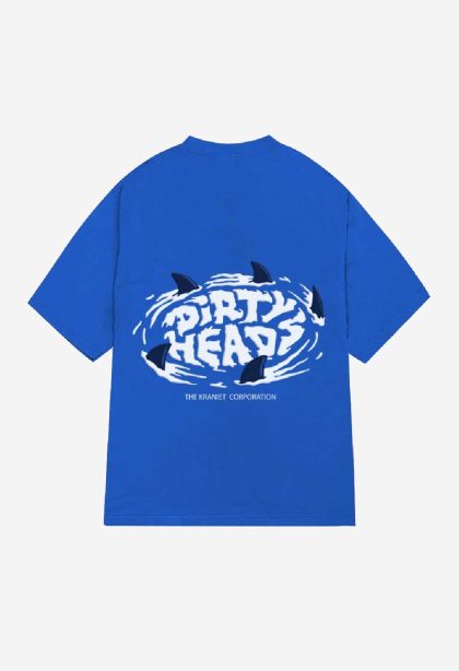 Polo Dirty Azul Boxy/over 24/1