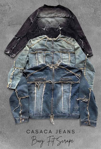 Jacket Boxy fit Scrape x 3 colores