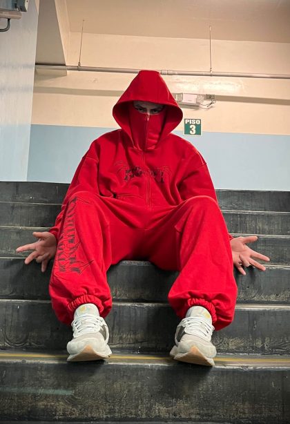 Polera Balaclava Roja