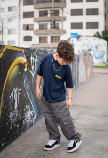 Pantalón cargo Plomo Kids