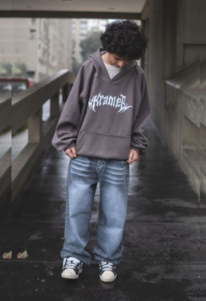 Pack Kids: Polera AC + Baggy jean silver