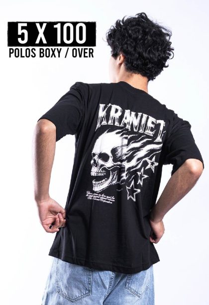PACK : 5 POLOS BOXY/OVER X 100 SOLES x